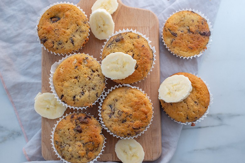 Einfache Bananenmuffins