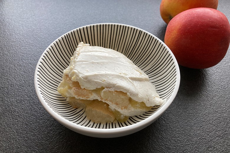 Apfeltiramisu mit Vanillequark