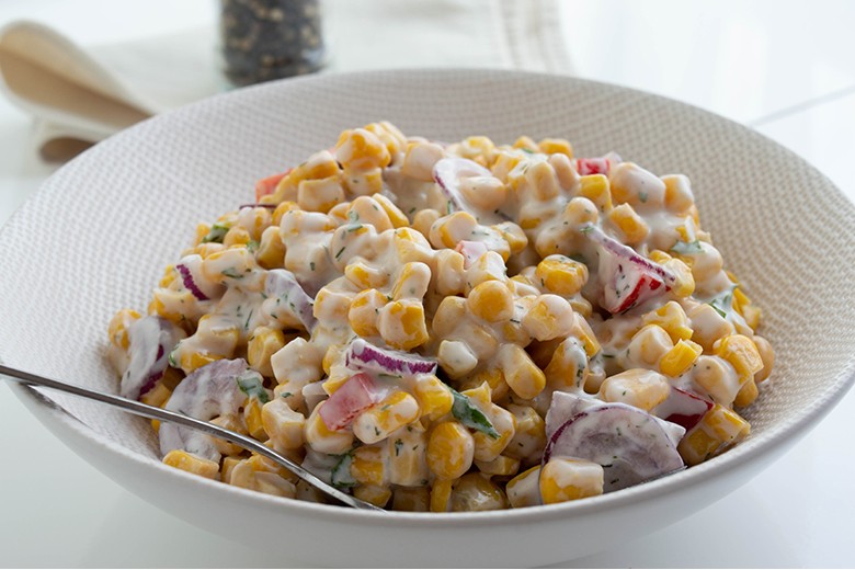 Maissalat mit Joghurt