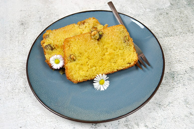 Getränkter Pistazienkuchen