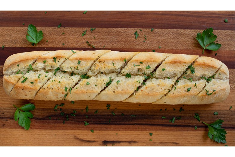 Knoblauch-Käse-Baguette