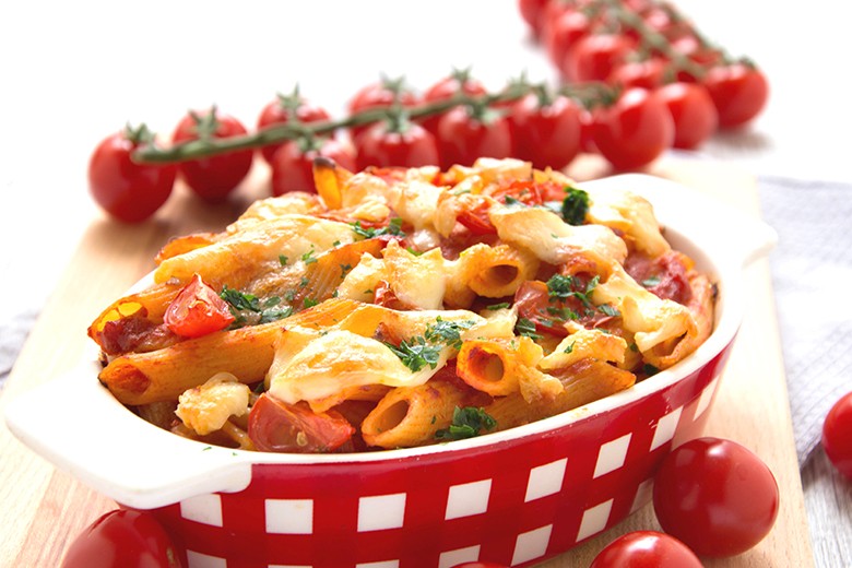 Nudel-Tomaten-Auflauf