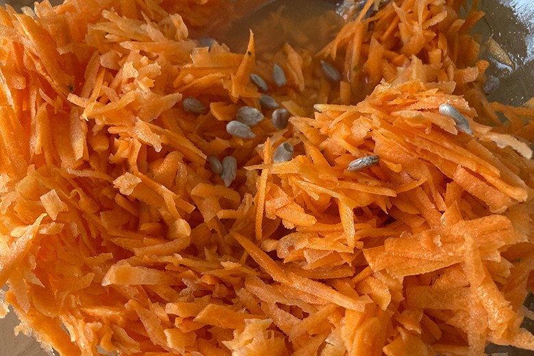 Möhrensalat mit klassischem Dressing