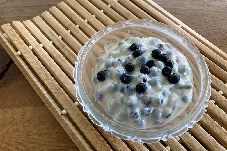 Blaubeer-Zitronen-Quark