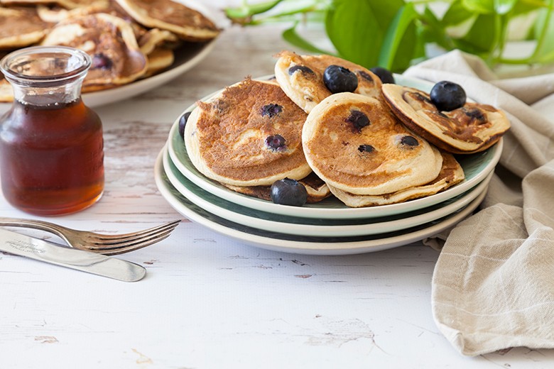 Blaubeer Pancakes