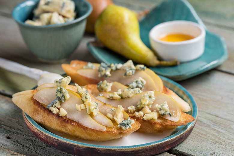 Gorgonzola-Birnen-Baguette