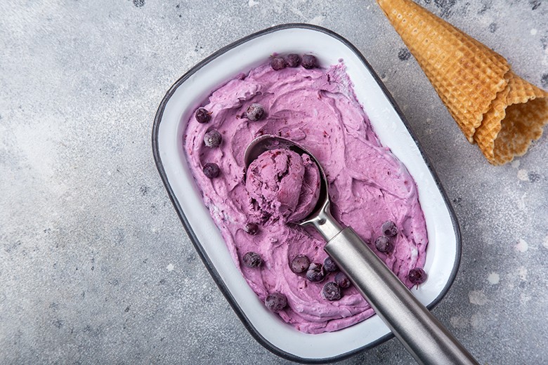 Joghurt-Heidelbeer-Eis