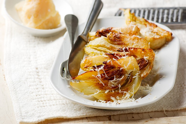 Pfannenfenchel mit Parmesan