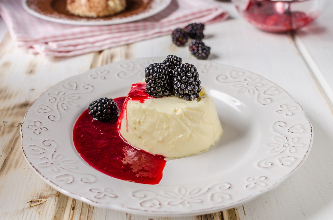 Brombeeren Panna Cotta - Rezept