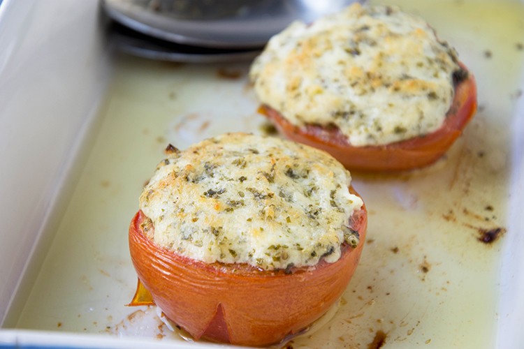 Tomaten mit Schafskäse