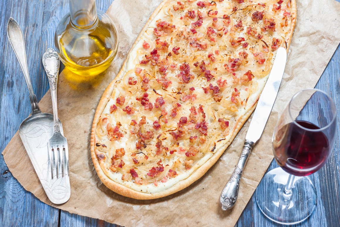 Original französischer Flammkuchen
