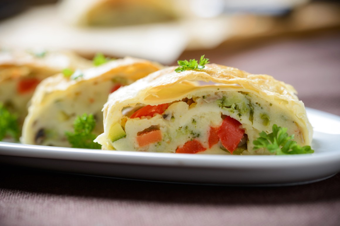 Einfacher Gemüsestrudel