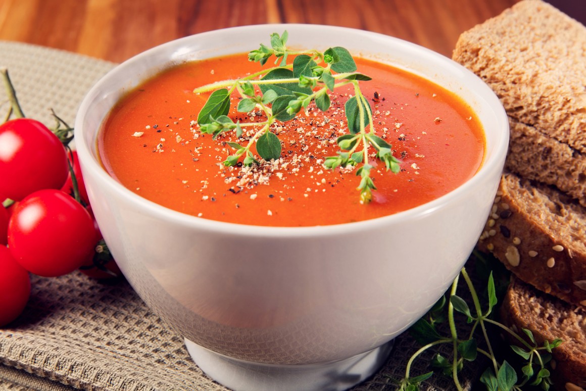 Einfache Tomatencremesuppe - Rezept