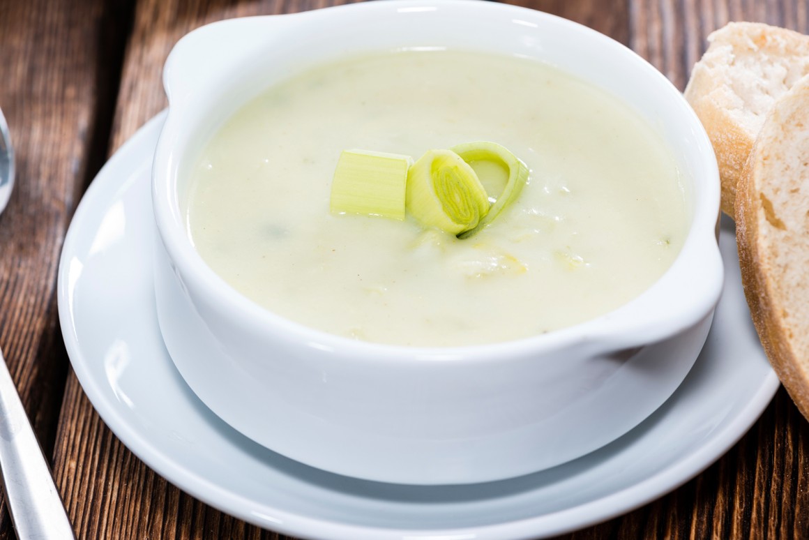 Lauchcremesuppe - Rezept