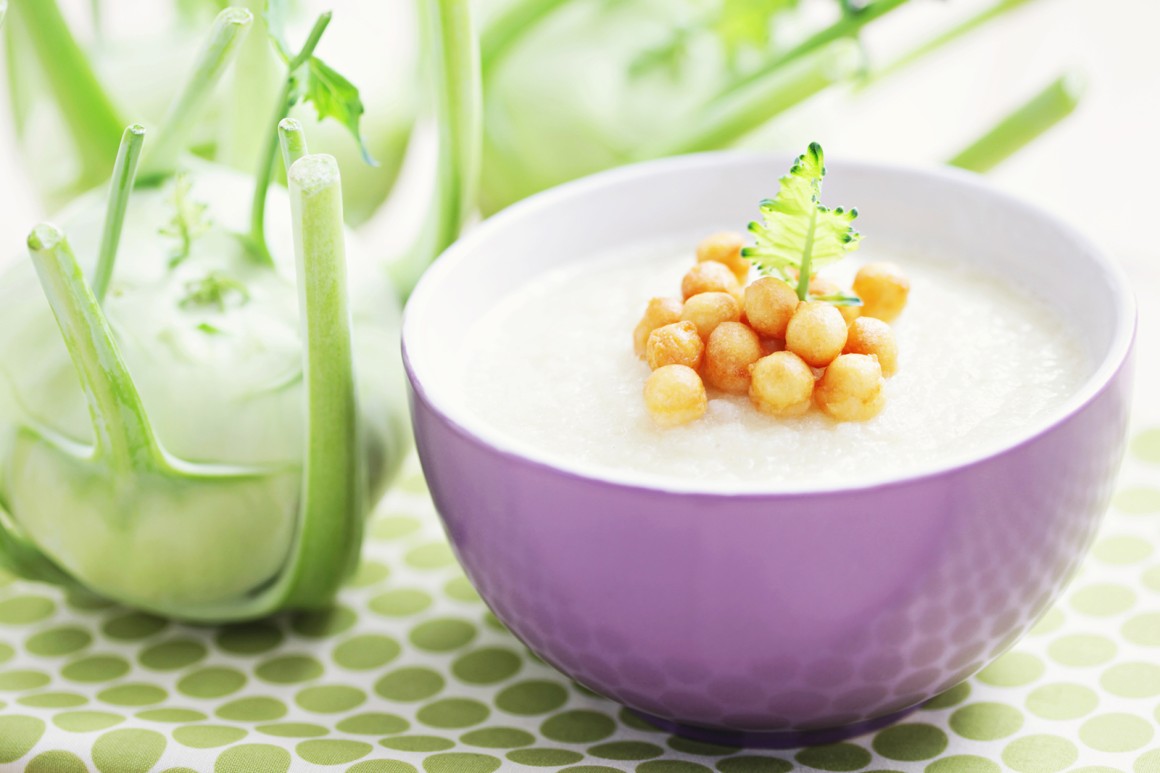 Kohlrabisuppe mit Kartoffeln