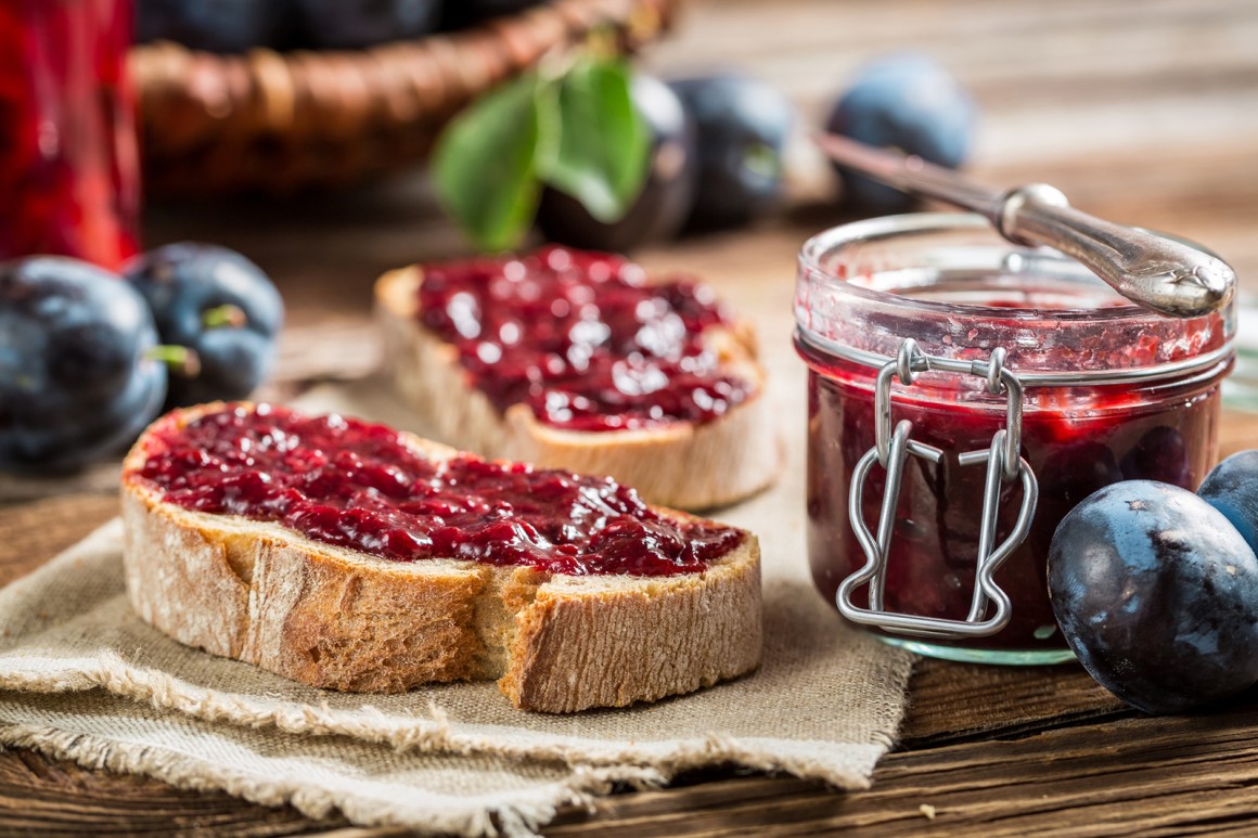 Pflaumenmarmelade mit Zimt
