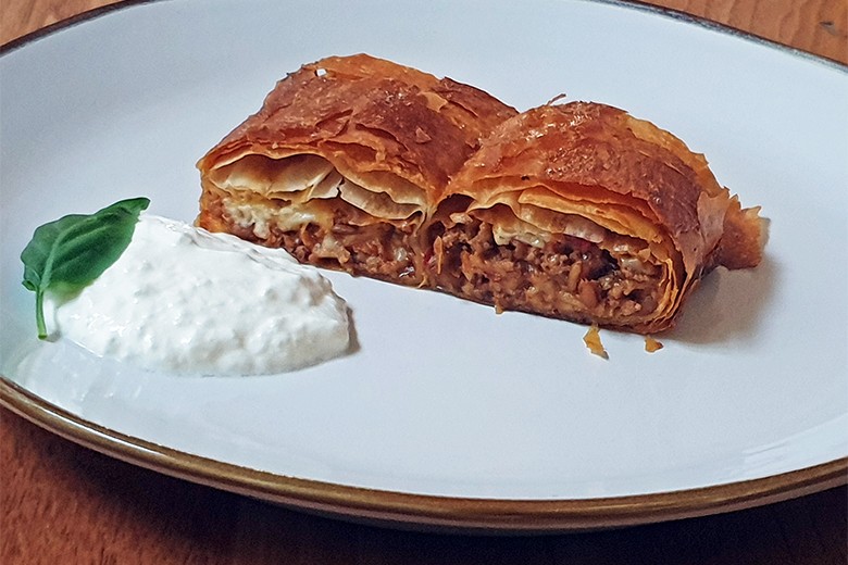 Fleischstrudel