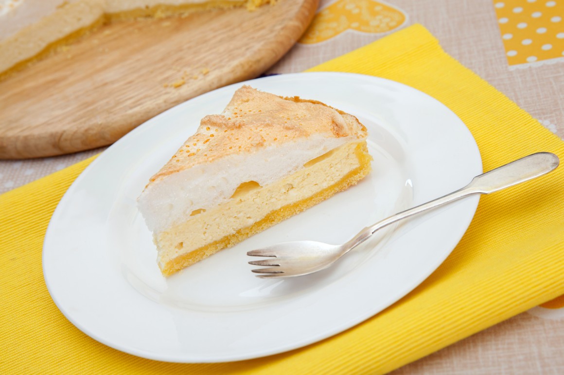 Käsekuchen mit Baiser
