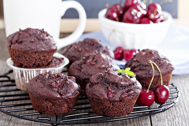 Schoko-Kirschenmuffins
