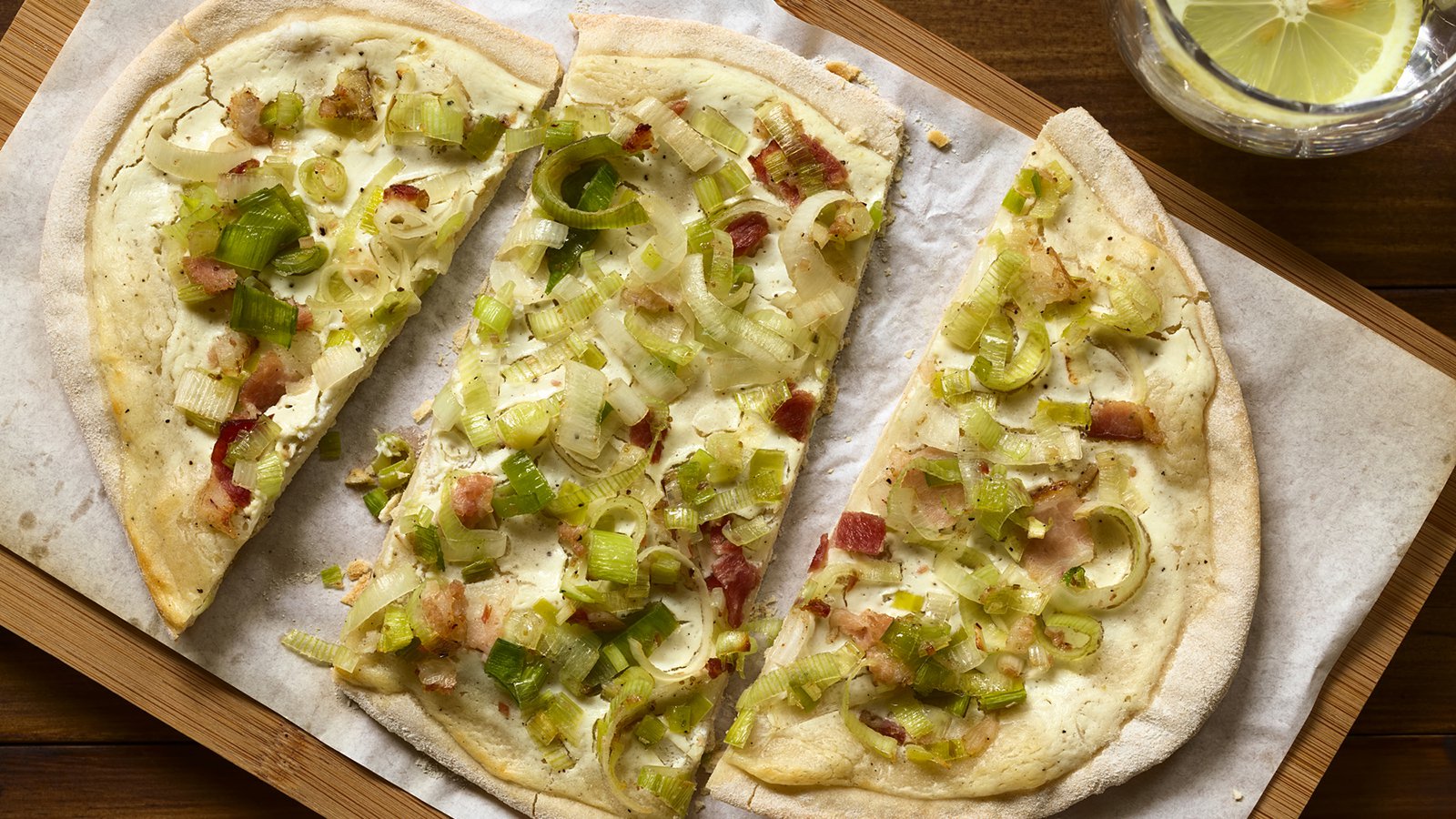 Flammkuchen mit Lauch Rezept