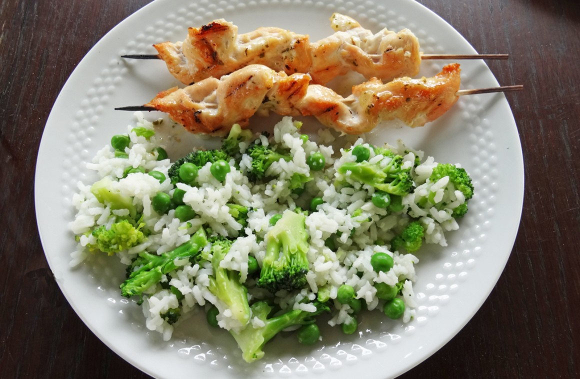 Gegrillte Fleischspieße