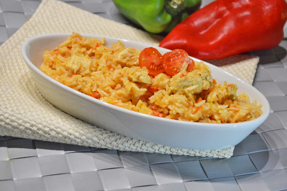 Risotto mit Huhn und Tomaten - Rezept