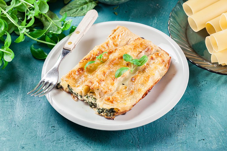 Cannelloni mit Spinat