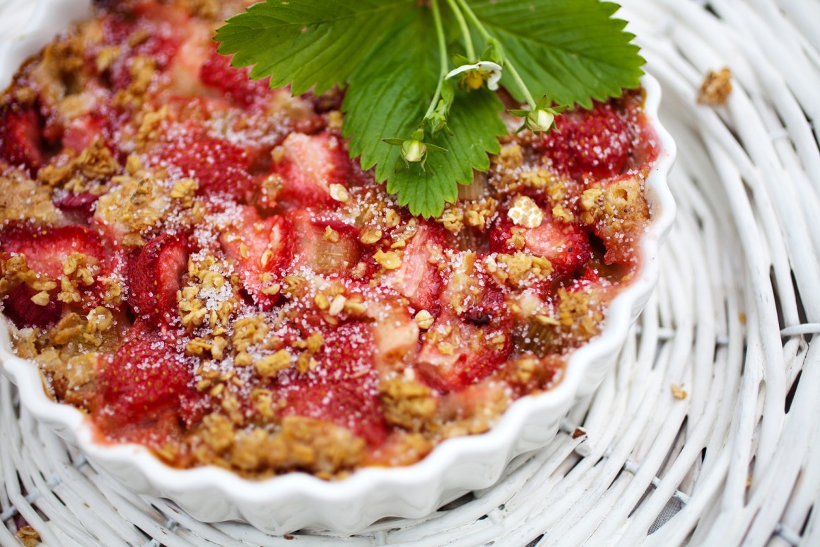 Rhabarber-Erdbeer-Kuchen