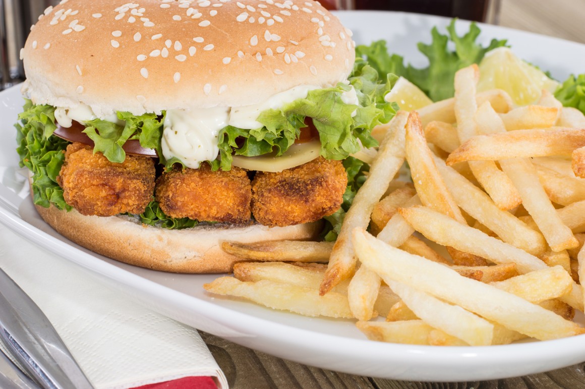 Fischstäbchen-Burger