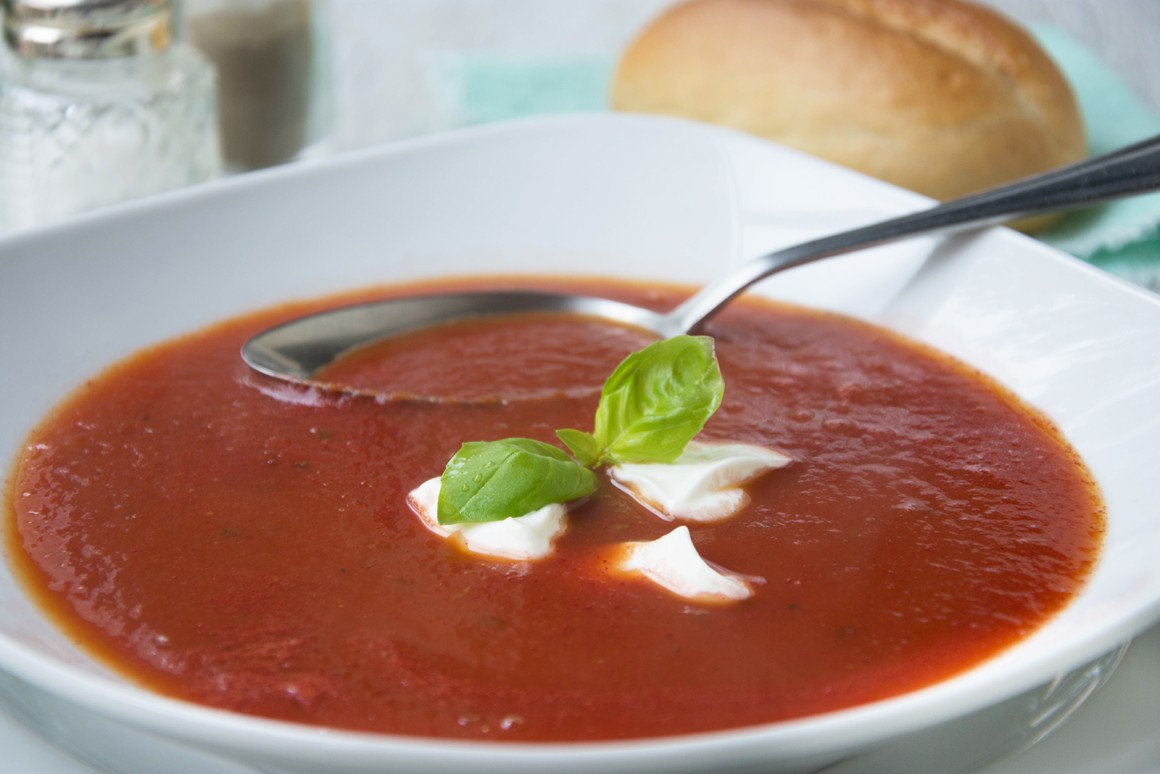 Tomatensuppe mit Schuss