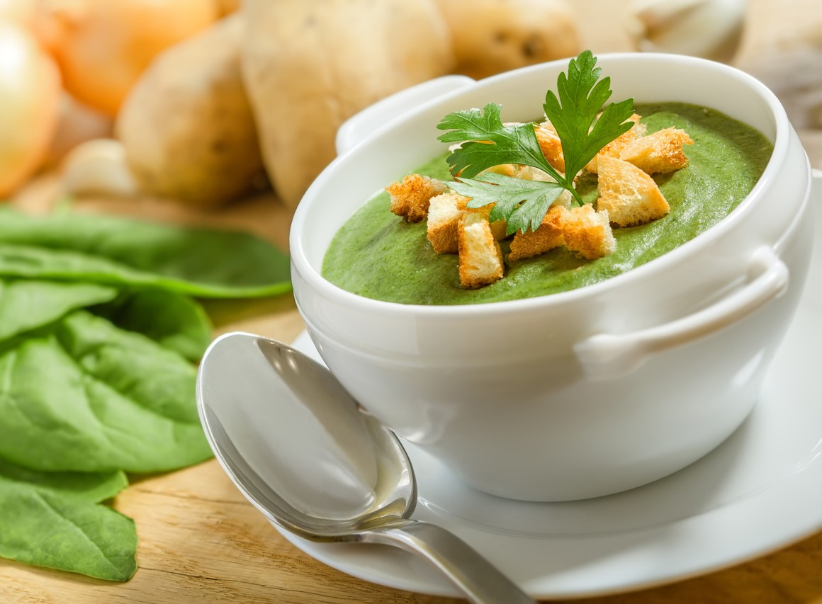Spinat-Kartoffel-Suppe