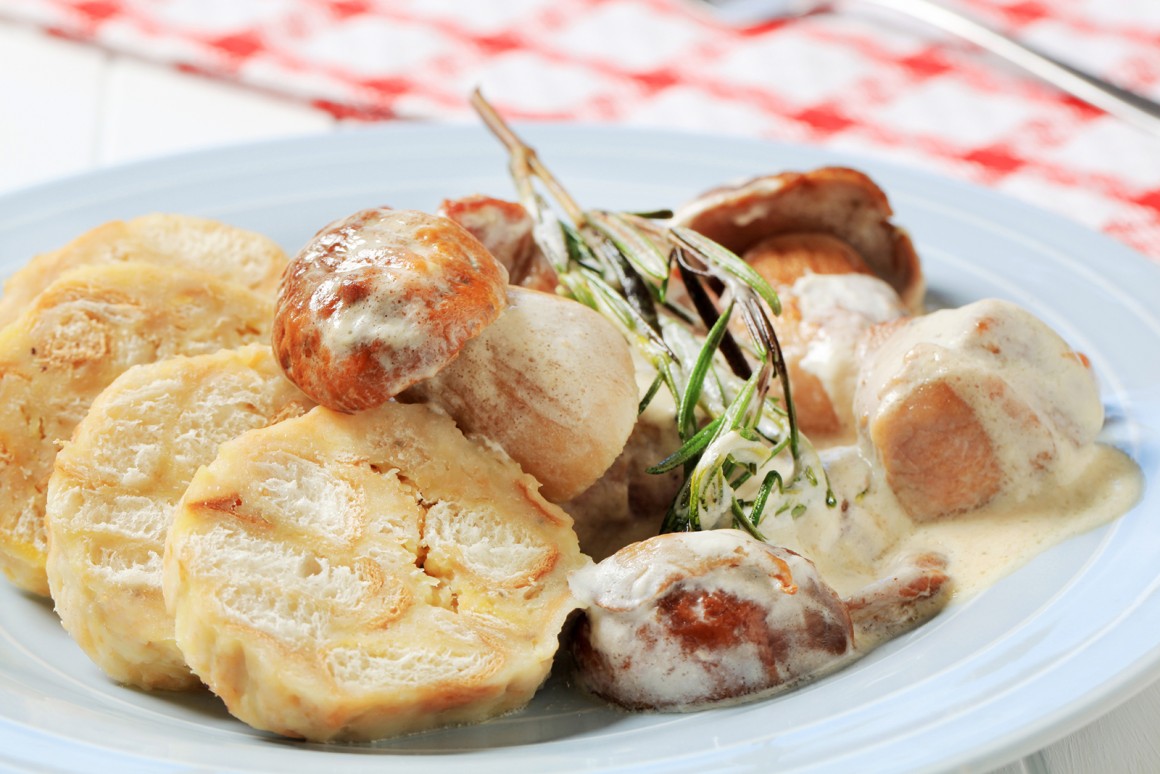 Steinpilze in Sahnesauce