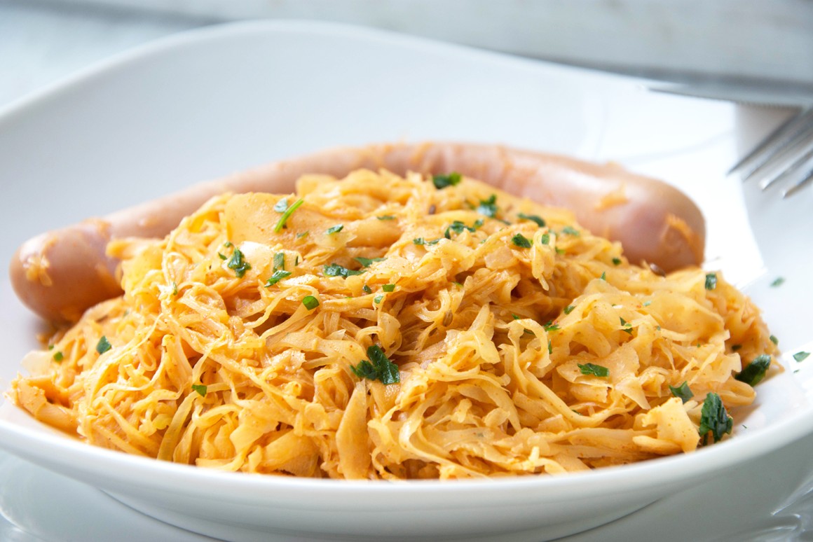 Sauerkraut geschmort