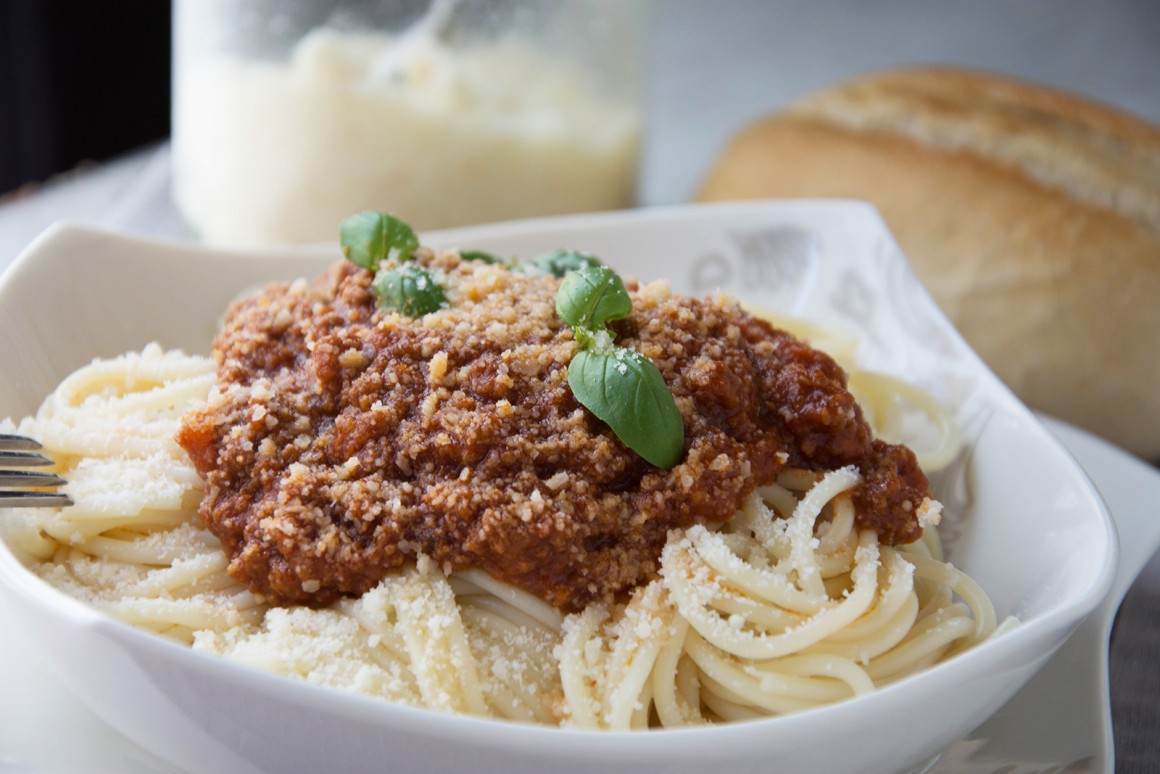 Hackfleischsauce zu Spaghetti - Rezept