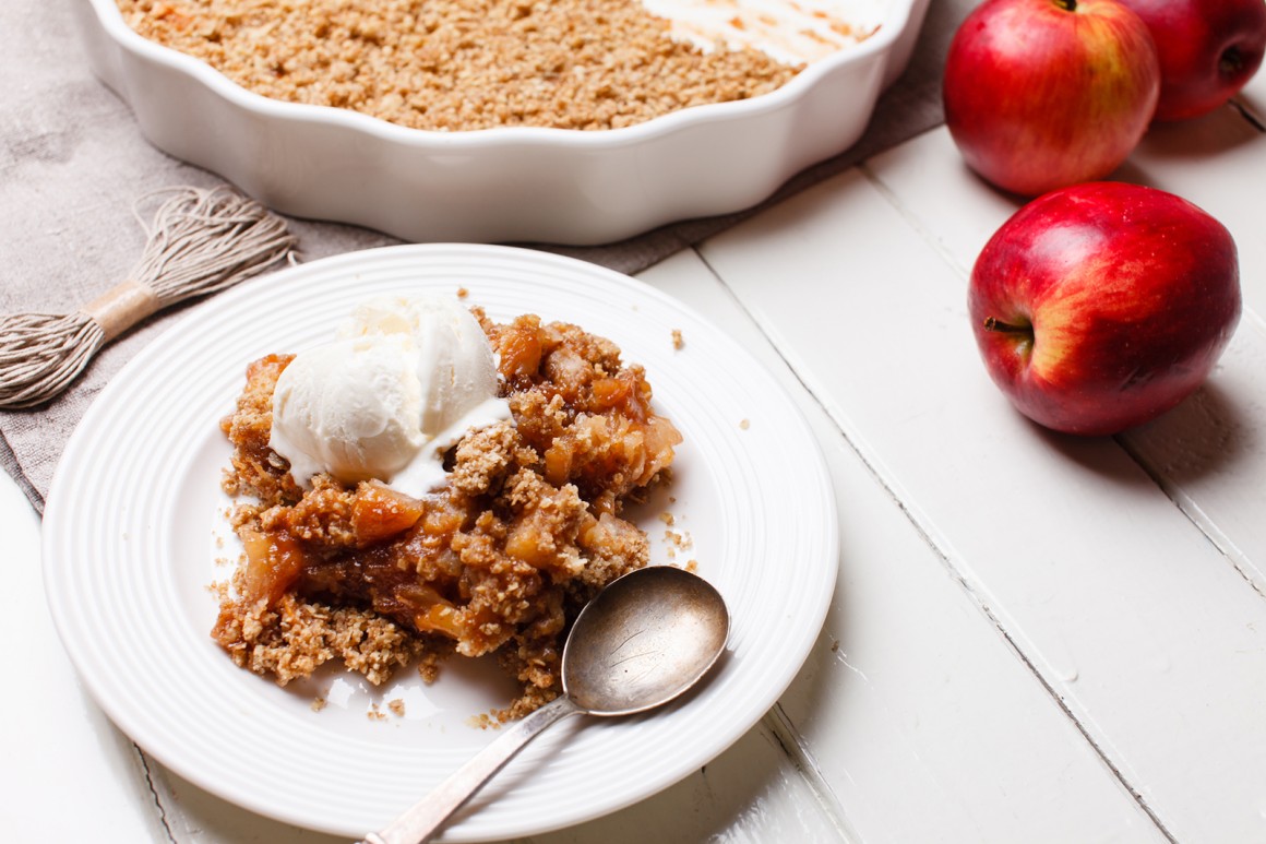 Apple Crumble mit Ingwer