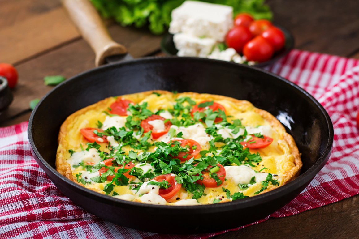 Omelette Mit Tomaten Und Feta - Rezept