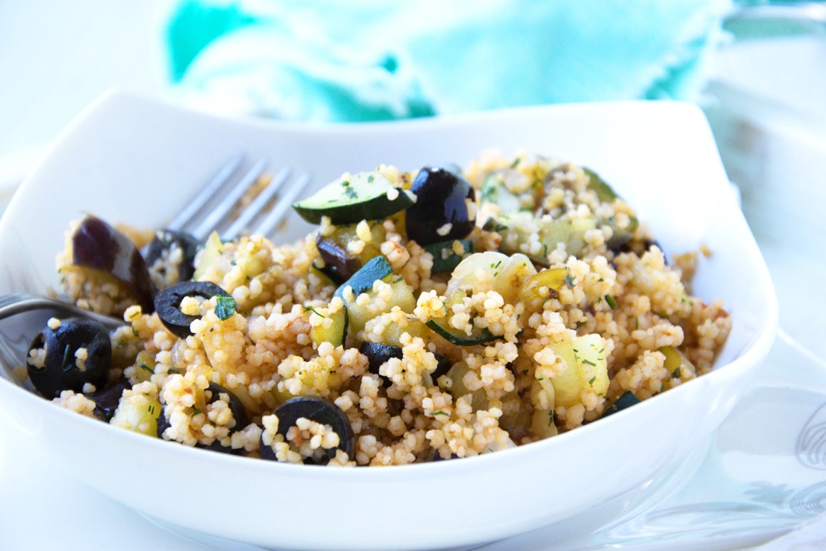 Bulgur-Salat mit Oliven