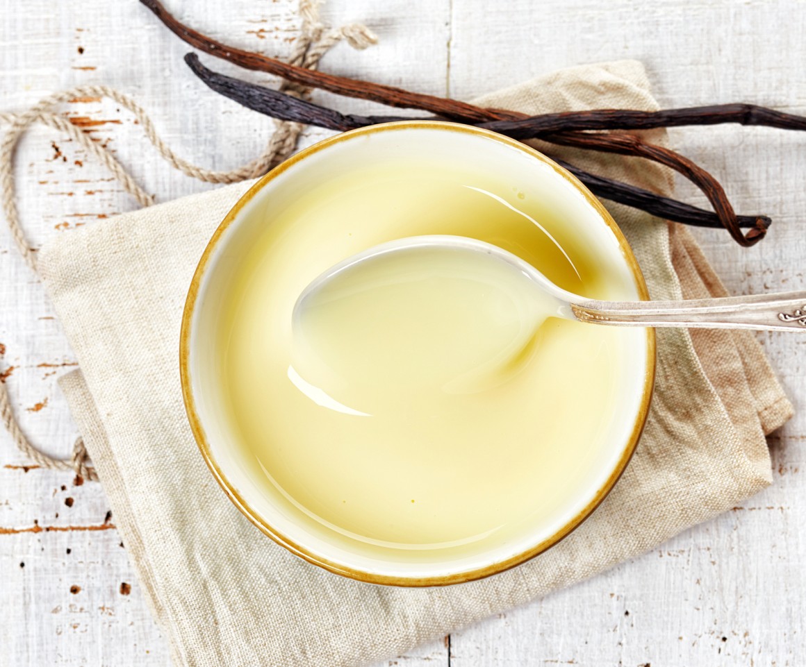 Selbstgemachte Vanillesauce