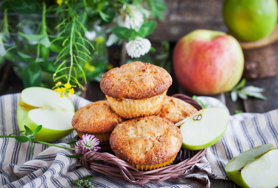 Muffins mit Apfelmus-Rezept