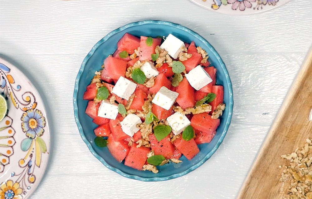 Wassermelonen-Feta-Salat