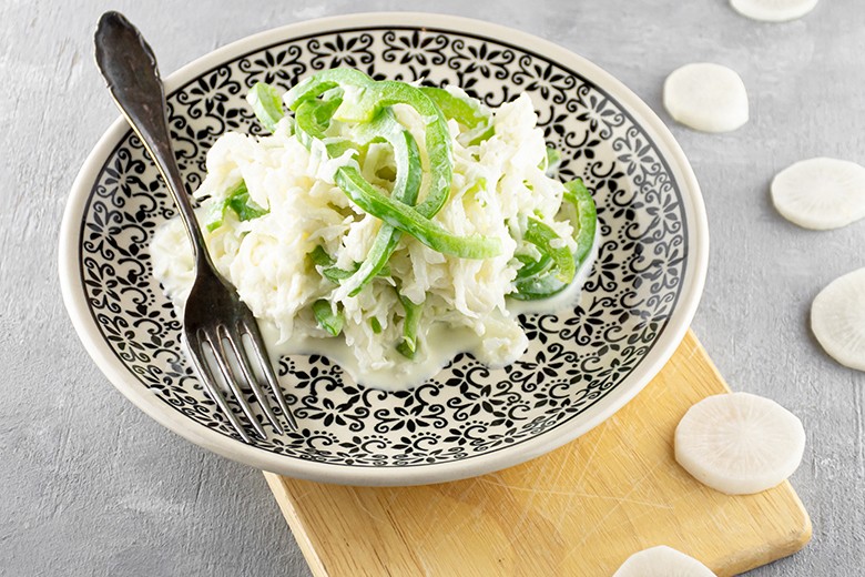 Rettichsalat mit Paprika