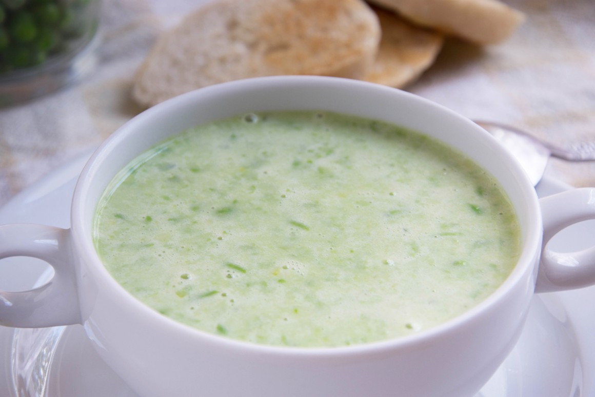 Cremige Erbsensuppe - Rezept