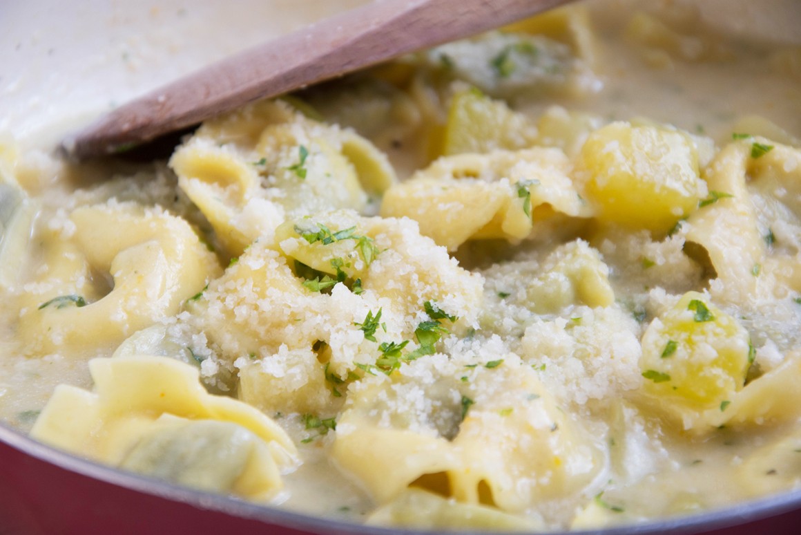 Tortellini in Kürbis-Sahnesauce - Rezept