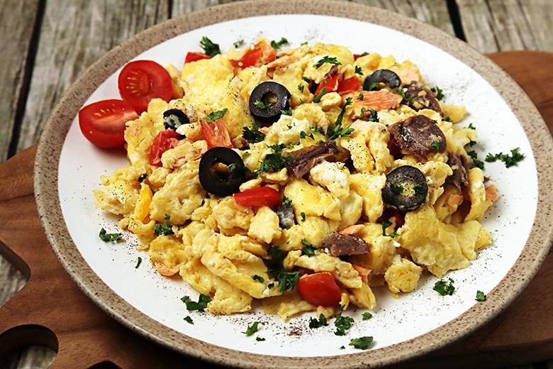 Rühreier mit Tomaten Rezept