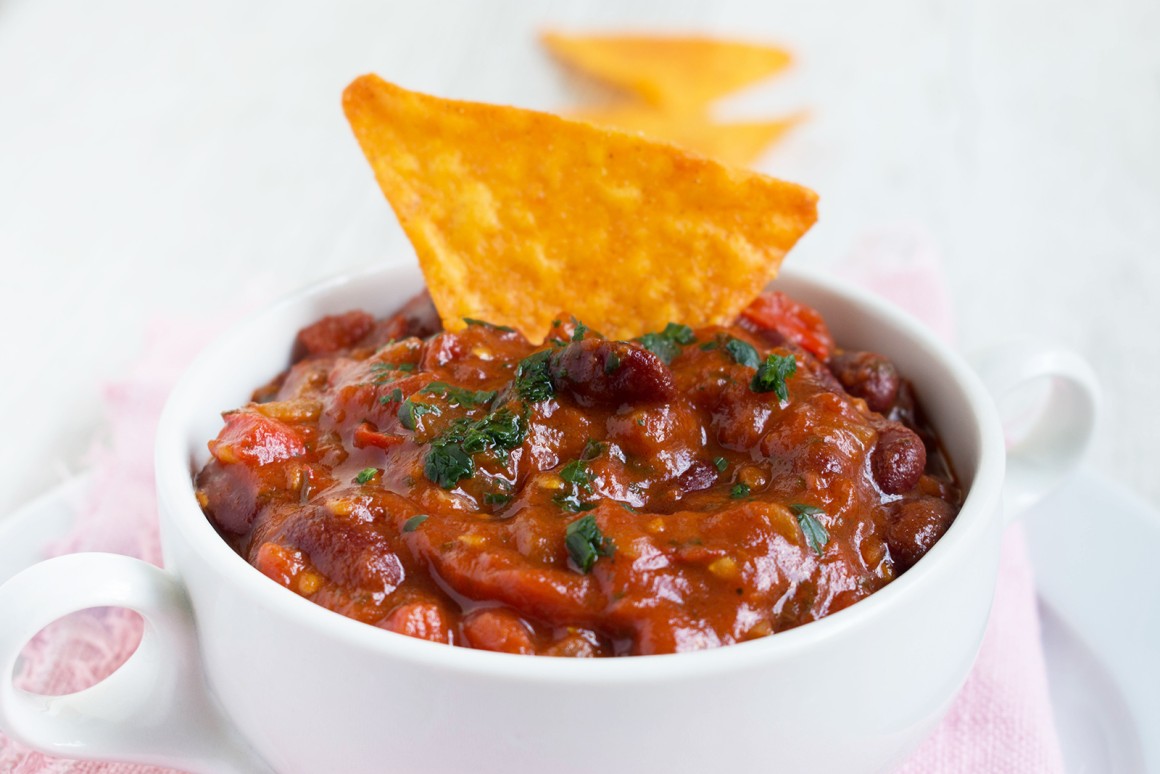 Pikante Bohnensalsa