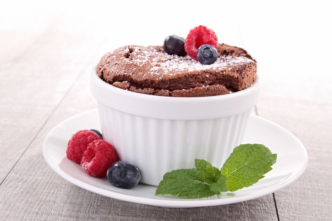 Soufflé mit Schokolade
