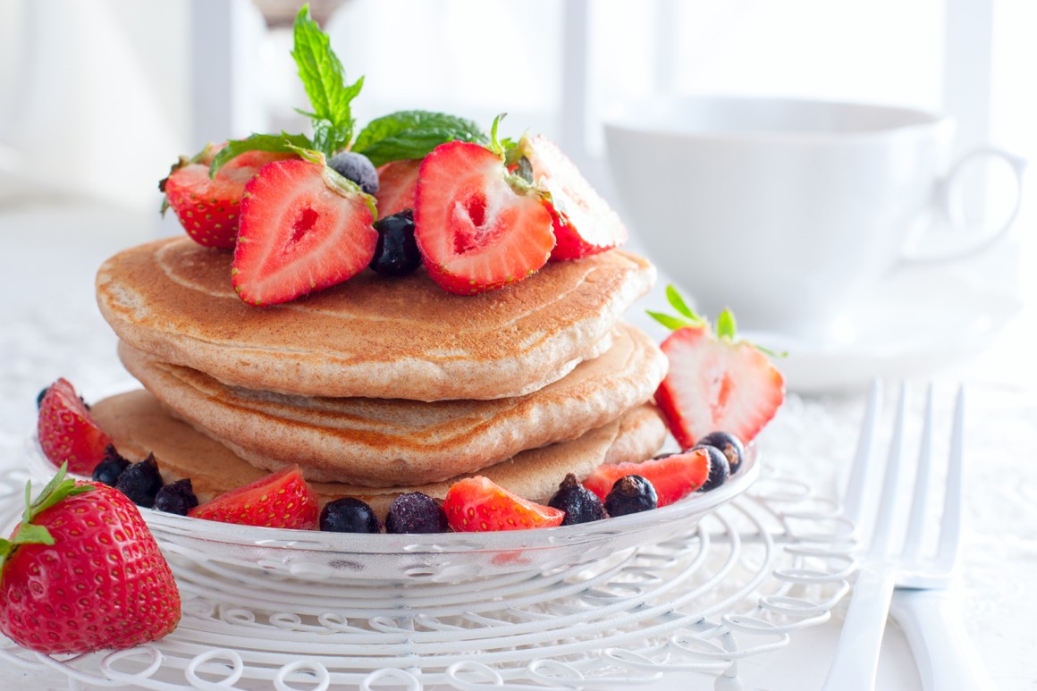 Gesunde Pancakes aus Vollkornmehl