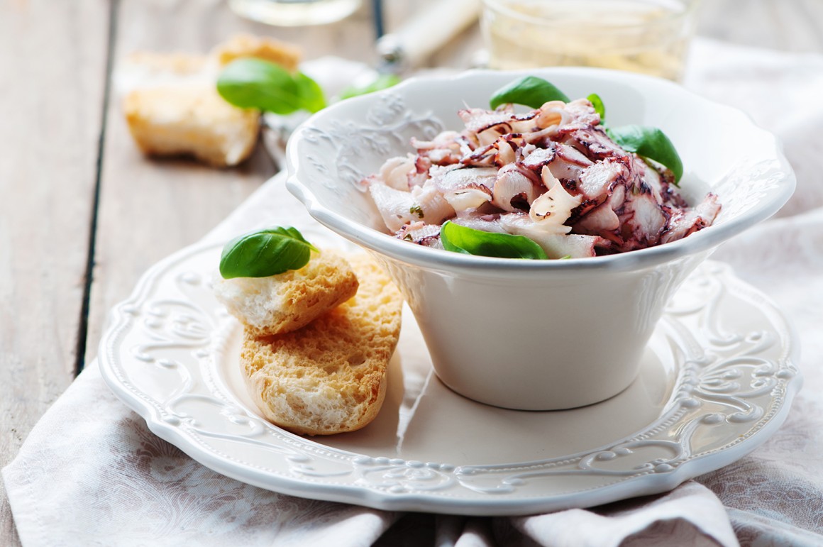 Carpaccio di Polpo - Tintenfisch Carpaccio