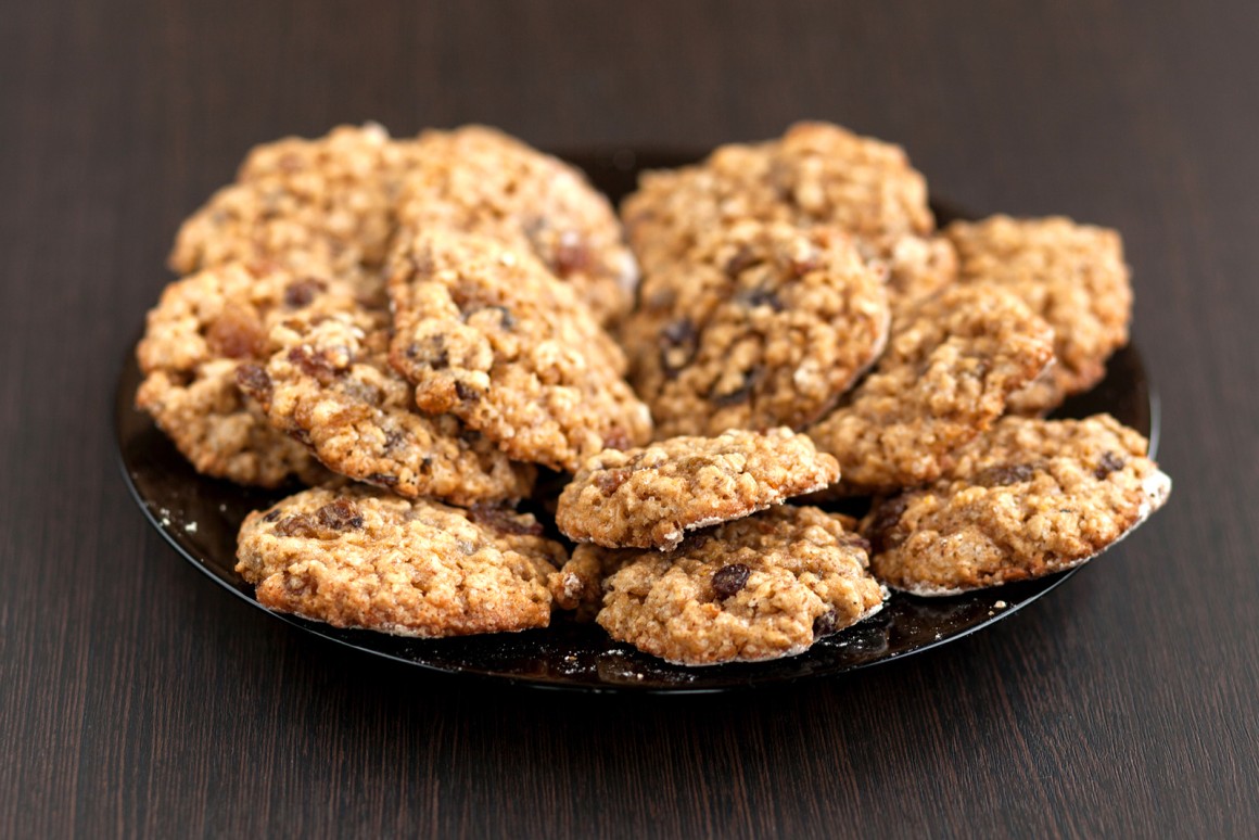 Haferflockenkekse mit Rosinen - Rezept