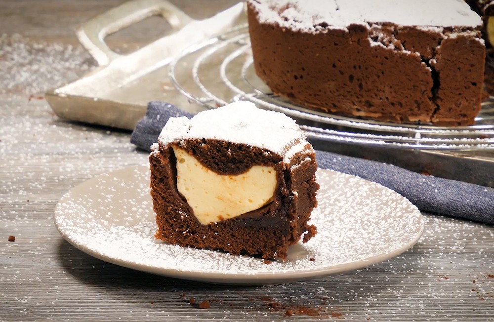 Schokokuchen mit Cheesecakefüllung